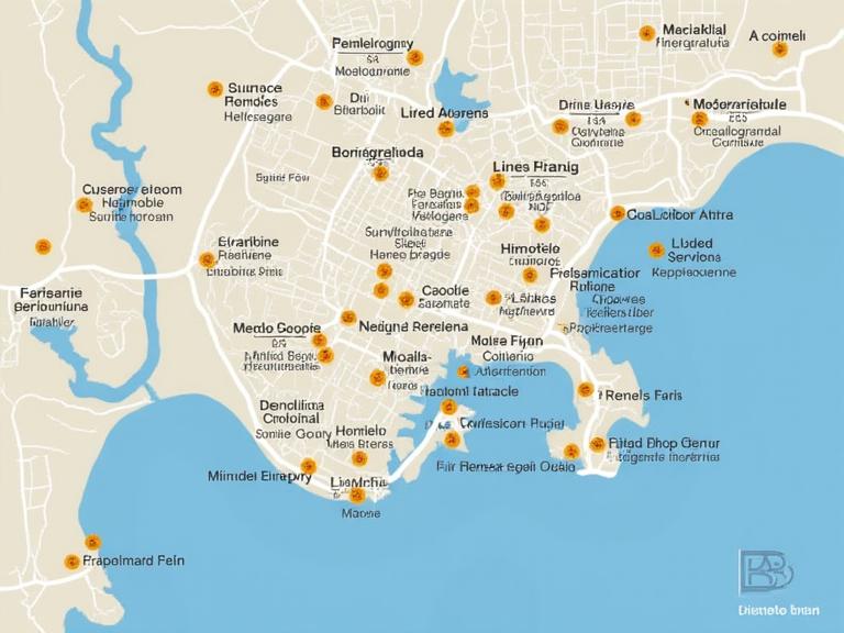 Mapa de áreas de servicio en Cartagena